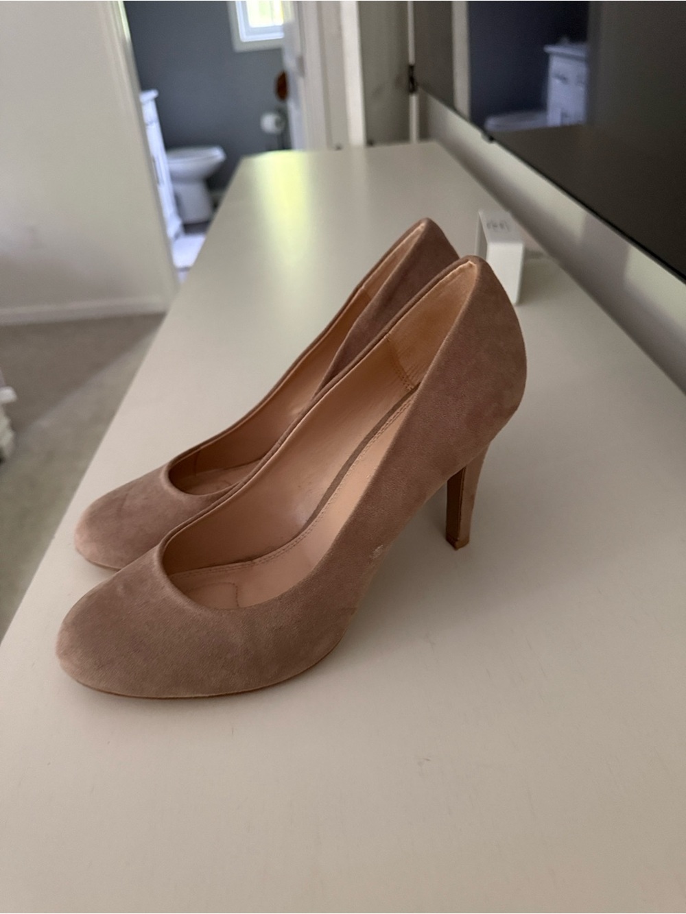 Beige Kelly and Katie Pumps